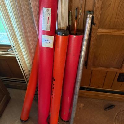 Sale Photo Thumbnail #206: 1 Fly Fishing in aluminum tube - others in 2 red tubes