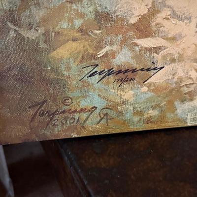 Sale Photo Thumbnail #268: 179 of 200 Howard Terpning unframed canvas as shown 50” x 36”