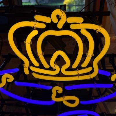 Sale Photo Thumbnail #310: Working Neon Crown Royal Sign/Light