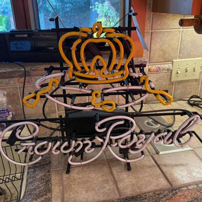 Sale Photo Thumbnail #313: Working Neon Crown Royal Sign/Light