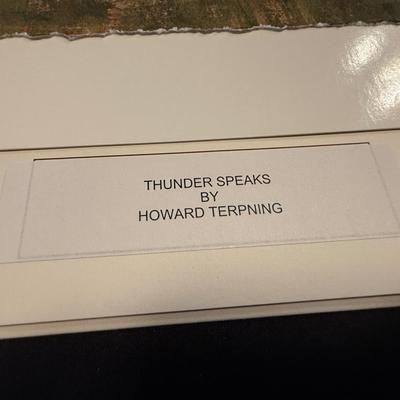 Sale Photo Thumbnail #320: Limited edition print #125/425 Howard Terpning “Thunder Speaks” print