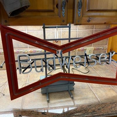 Sale Photo Thumbnail #326: Working Budweiser Beer Neon Sign