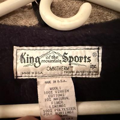 Sale Photo Thumbnail #339: Extra Large Men's Wool Vest & Jacket by King of the Man
