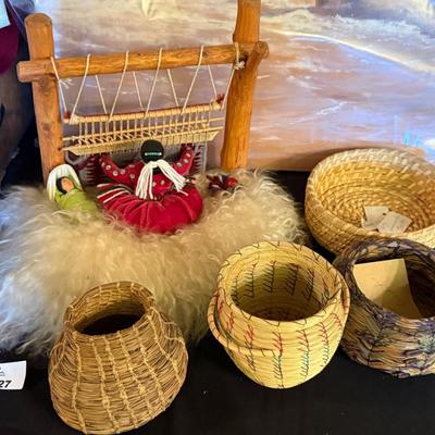 Sale Photo Thumbnail #375: All Native Woven Baskets & Decor in open flat