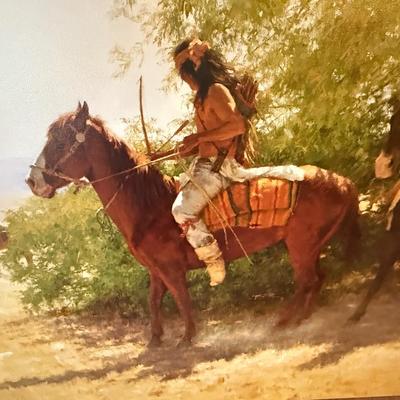 Sale Photo Thumbnail #418: 239/250  Howard Terpning 55”x30” Canvas Giclee
