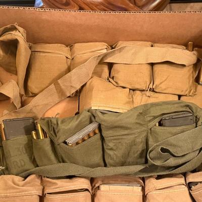 Sale Photo Thumbnail #423: Lot of various 30 Cal M2 Stripper Clips & Ammo belts