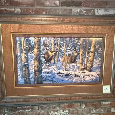 Sale Photo Thumbnail #424: signed & numbered Leon Parson framed Lithograph
Limited edition #600 of 950
