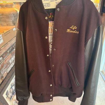 Sale Photo Thumbnail #428: Brown leather XL NV Bighorns Unlimited Jacket/Coat