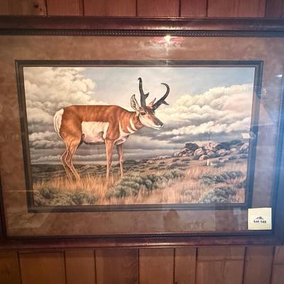 Sale Photo Thumbnail #430: Original Joanne Graham original pastel art Antelope