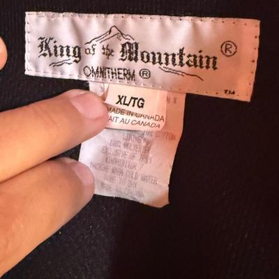 Sale Photo Thumbnail #435: XL nice King of the Mountain zip-up Wool Coat