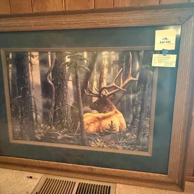Sale Photo Thumbnail #436: framed Leon Parson Weather Change signed Art 
signed #245 /750