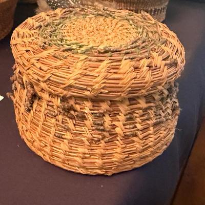 Sale Photo Thumbnail #439: 5 Native Woven Baskets as shown