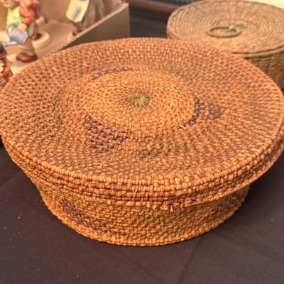 Sale Photo Thumbnail #440: 5 Native Woven Baskets as shown