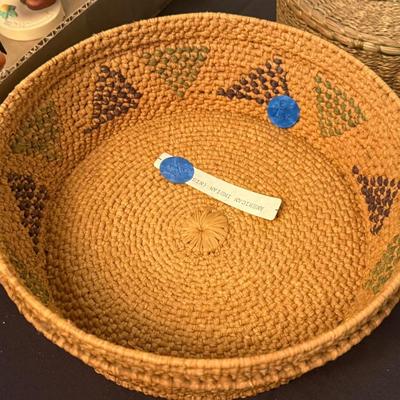 Sale Photo Thumbnail #441: 5 Native Woven Baskets as shown