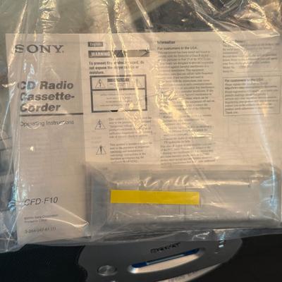 Sale Photo Thumbnail #446: Brand New Sony CD Radio Cassette recorder w/remote
