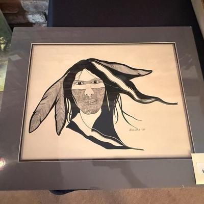 Sale Photo Thumbnail #453: Native Bill Or-Z print in Matt from 1993 wrapped