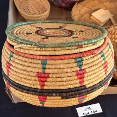 Sale Photo Thumbnail #459: all 5 woven baskets as shown in flat