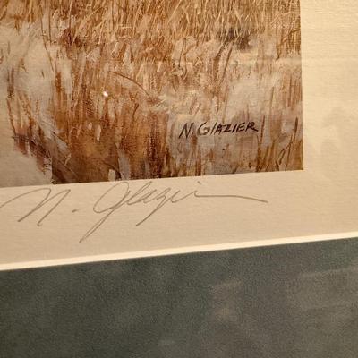 Sale Photo Thumbnail #485: #645/1500 signed framed Nancy Glazier art piece