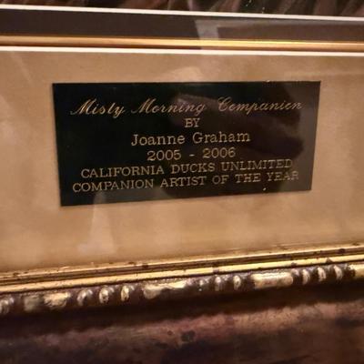Sale Photo Thumbnail #502: Joanna Graham framed Misty Morning Companion