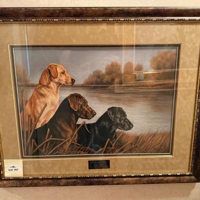 Sale Photo Thumbnail #501: Joanna Graham framed Misty Morning Companion