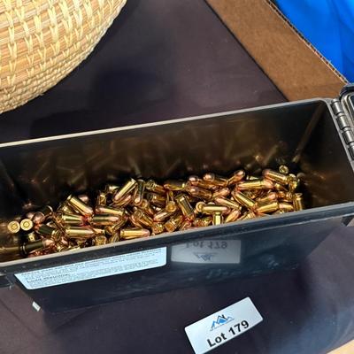 Sale Photo Thumbnail #542: Ammo can with lots of 380 ACP Round