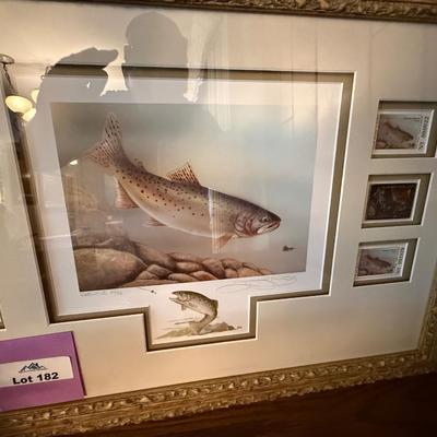 Sale Photo Thumbnail #554: 1 of 10 Nevada Trout double prints w/silver stamp+