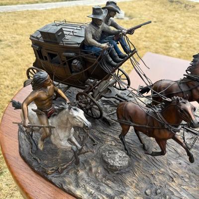Sale Photo Thumbnail #560: #71 of 100 Stagecoach bronze inspired by Remington
