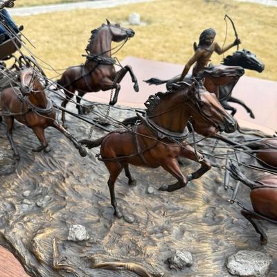 Sale Photo Thumbnail #561: #71 of 100 Stagecoach bronze inspired by Remington