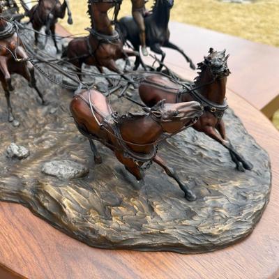 Sale Photo Thumbnail #562: #71 of 100 Stagecoach bronze inspired by Remington