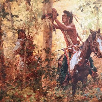 Sale Photo Thumbnail #567: Howard Terpning native themed unframed canvas
Limited edition 291 / 650