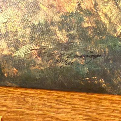 Sale Photo Thumbnail #566: Howard Terpning native themed unframed canvas
Limited edition 291 / 650