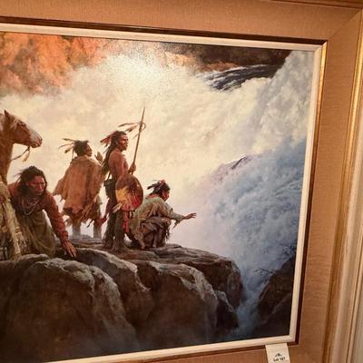 Sale Photo Thumbnail #576: 2004 made Howard Terpning framed art #96/250