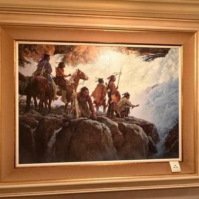 Sale Photo Thumbnail #571: 2004 made Howard Terpning framed art #96/250