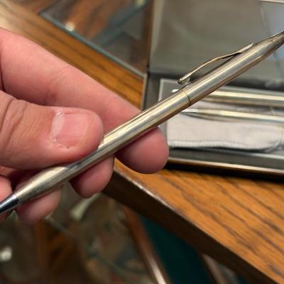 Sale Photo Thumbnail #609: 3 various Sterling Silver ? Cross writing Pens