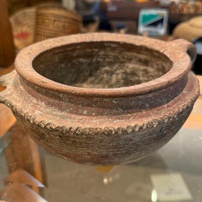 Sale Photo Thumbnail #623: Pre Columbian Red Ware Bowl & short figure