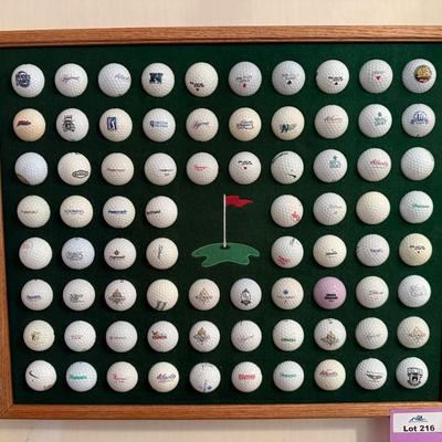 Sale Photo Thumbnail #669: Bunch of mainly Casino Themed Golf Balls in display