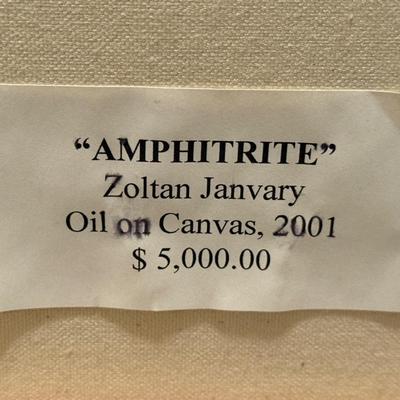 Sale Photo Thumbnail #686: Zoltan January “Amphirite” original oil on canvas.
Zoltan was a former professor of art at UNR