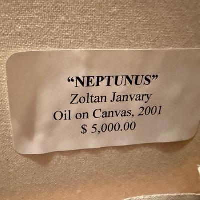 Sale Photo Thumbnail #696: Zoltan was a former professor of art at UNR.
Original oil on canvas