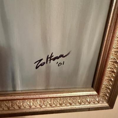Sale Photo Thumbnail #695: Zoltan was a former professor of art at UNR.
Original oil on canvas