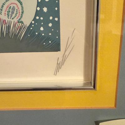 Sale Photo Thumbnail #702: Erte signed & number serigraph titled “Riviera” #CV