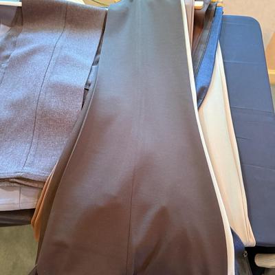 Sale Photo Thumbnail #750: a dozen men’s dark colored slacks/pants as shown