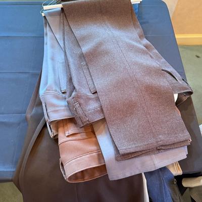 Sale Photo Thumbnail #748: a dozen men’s dark colored slacks/pants as shown