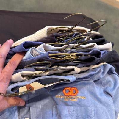 Sale Photo Thumbnail #772: Lot of 12 Men’s Long Sleeve Dress Shirts w/Q&D logo