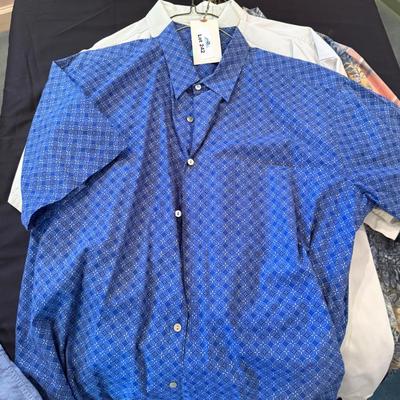 Sale Photo Thumbnail #773: 13 Various Men’s short sleeve button up XL shirts