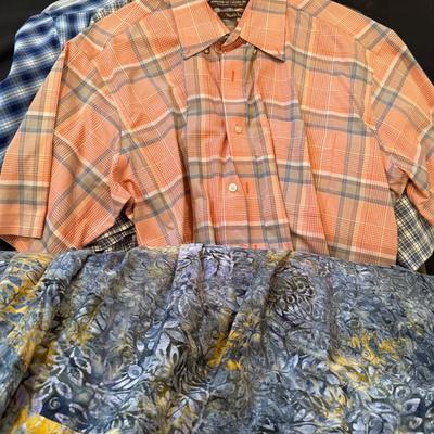 Sale Photo Thumbnail #775: 13 Various Men’s short sleeve button up XL shirts