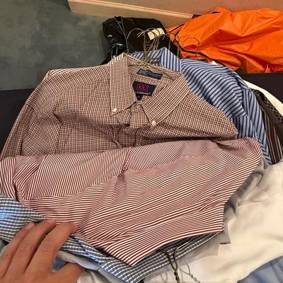Sale Photo Thumbnail #797: 18 Men’s XL long sleeve dress shirts 2 Patrick James