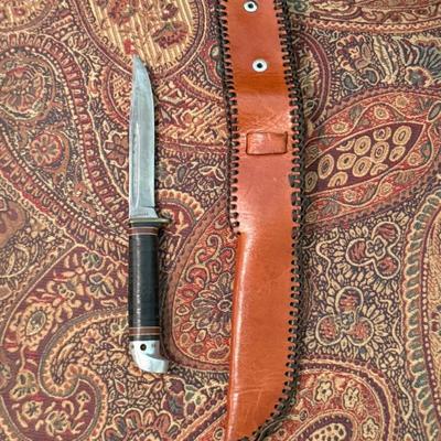 Sale Photo Thumbnail #881: Western Cutlery Fixed Blade Knife L48ABG w/sheath