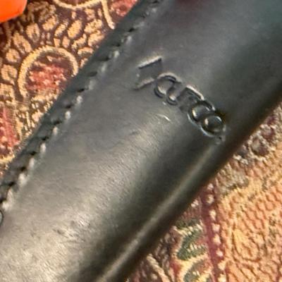 Sale Photo Thumbnail #890: Cutco orange handled #571KF Fixed blade knife