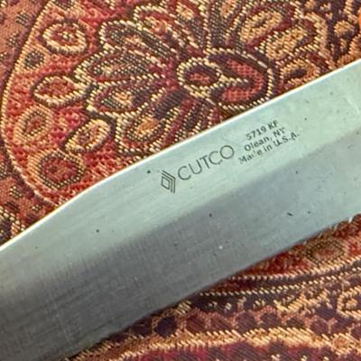 Sale Photo Thumbnail #889: Cutco orange handled #571KF Fixed blade knife