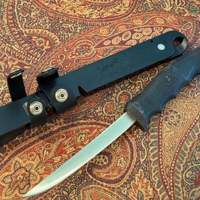 Sale Photo Thumbnail #892: Cutco Fisherman Solution filet Knife & Sheath